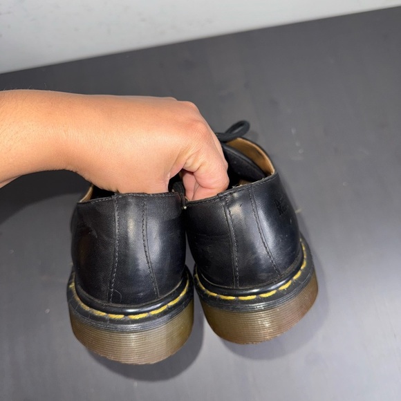 Dr Martens Men’s Leather Oxfords Shoes Black - Picture 5 of 8